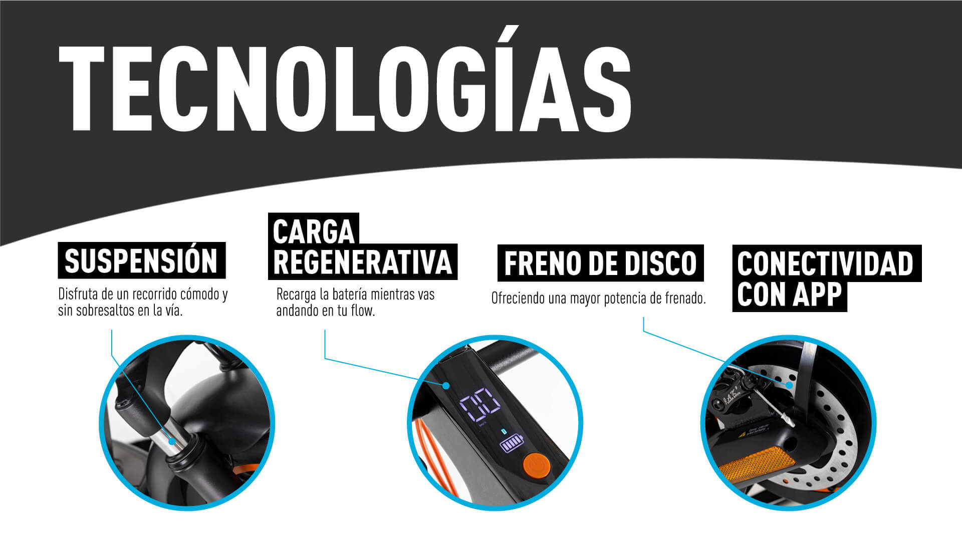 Tecnologías Patineta Starker Auteco Flow